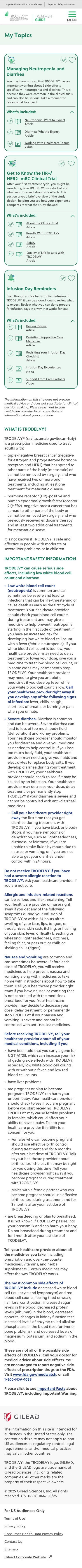 Trodelvy Patient Treatment Guide Mobile Design 4